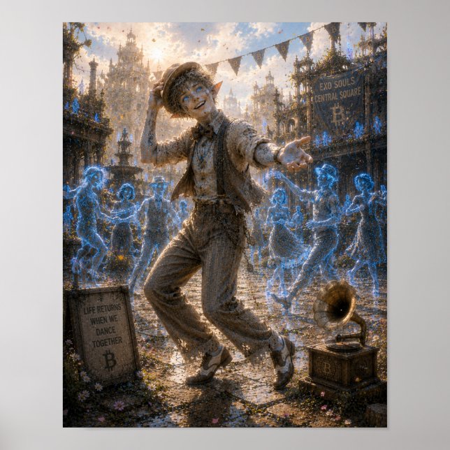 Poster Joie / Danseuse de swing / Square central (Devant)