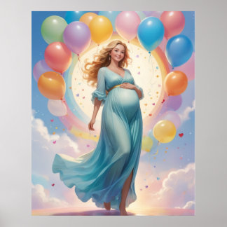 Poster Joie de Baby Shower Félicité