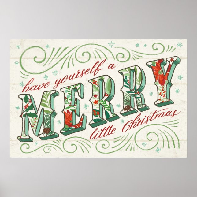 Poster Joie de vacances | Joyeux petit Noël (Devant)