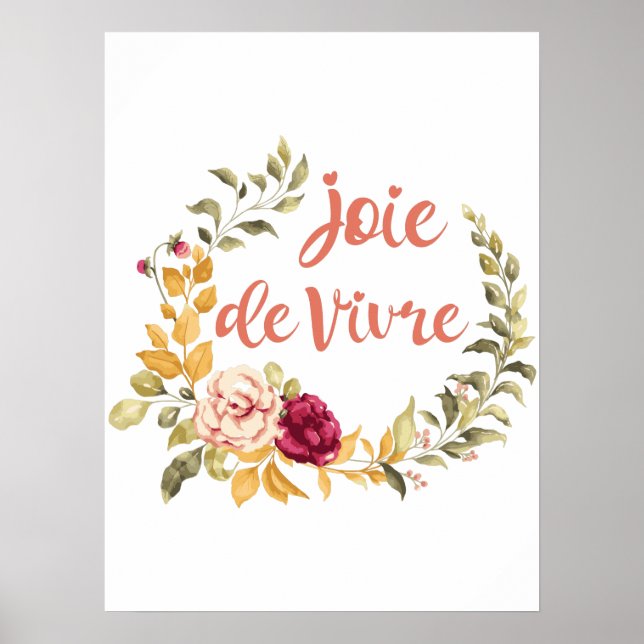 Poster Joie de Vivre (Devant)