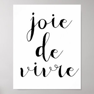 Poster Joie de vivre
