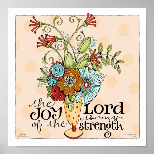 Poster Joie du Seigneur - 12 x 12 Art Imprimer (Devant)