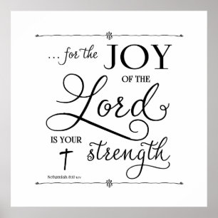 Poster Joie du Seigneur - Néhémie 8:10