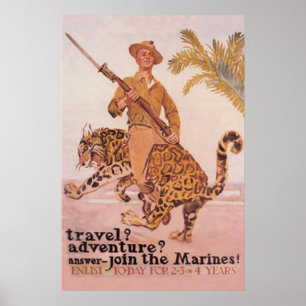 Poster Joignez le Marine-Enrôlement aujourd'hui
