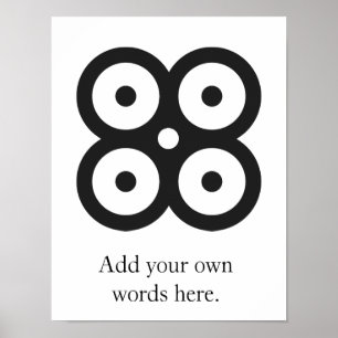Poster JOIGNEZ le symbole de MASIE de la sagesse,