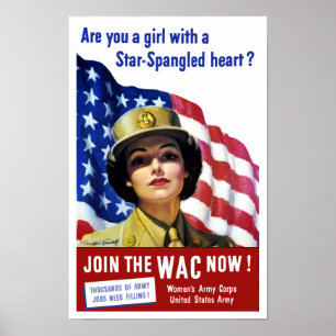 Poster Joignez le WAC maintenant -- 2ÈME GUERRE MONDIALE