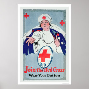 Poster Join the Red Cross - Wear your Button (US00028)