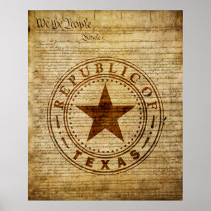 Poster Joint du Texas de 1836
