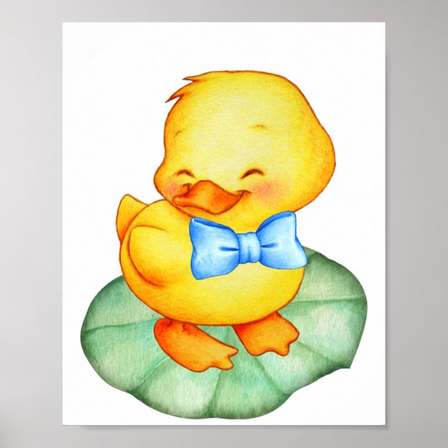 Poster Joli canard jaune (Devant)