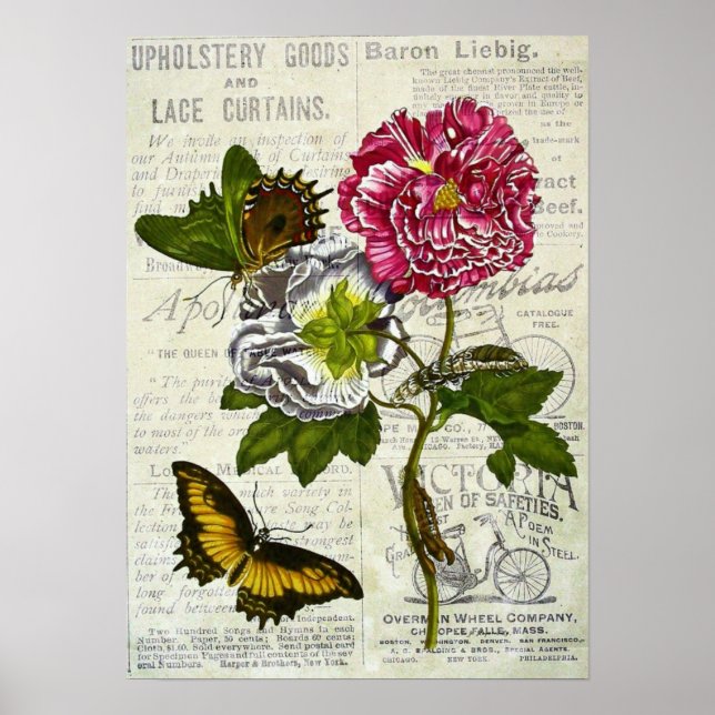 Poster Joli collage Vintage (Devant)