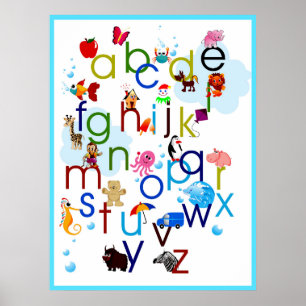 Poster Joli Coloedul Cartoon Animaux