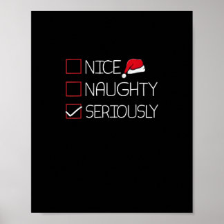 Poster Joli Coquin Sérieusement Noël Style Moderne
