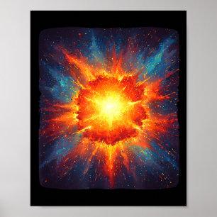 Poster Joli Costume Graphique Supernova Coloré Pour Garço