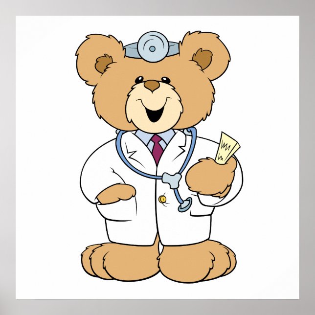Poster Joli docteur Teddy Bear (Devant)