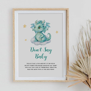 Poster Joli Dragon N'appelle pas Bébé