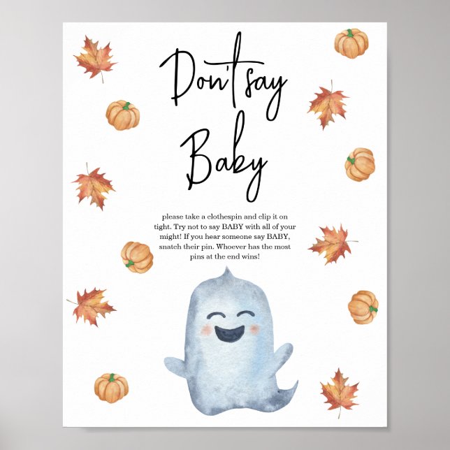 Poster Joli fantôme - Ne dites pas bébé (Devant)