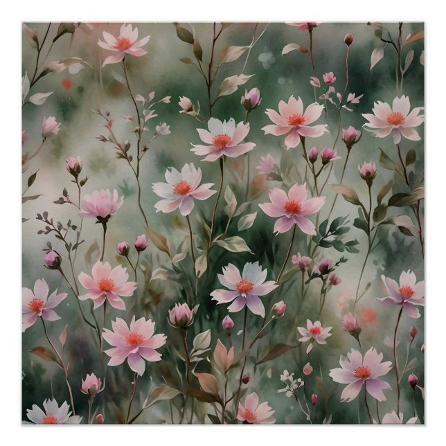 Poster Joli Fleur sauvage (Devant)
