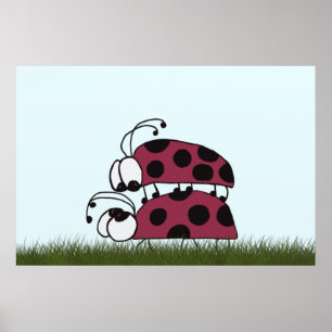 Poster Joli Ladybug Art Intitulé Vous Êtes Mon Rock
