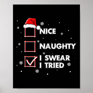 Poster Joli méchant je jure que j'ai essayé chemise adult