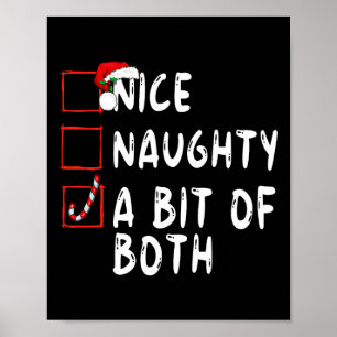 Poster Joli Naughty Un Peu Des Deux Noël Noël Noël Noël N