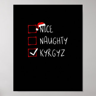 Poster Joli Noël méchant patrimoine Kirghizistan