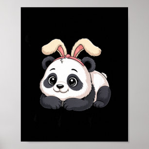 Poster Joli Panda Lapin Certains Lapin T'aime