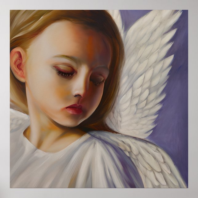 Poster Joli petit ange enfant (Devant)