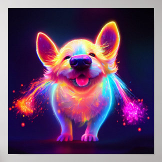 Poster Joli petit chiot mignon