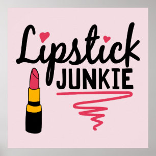 Poster joli rouge à lèvres artiste maquillage art