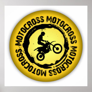 Poster Joli sceau Motocross 1