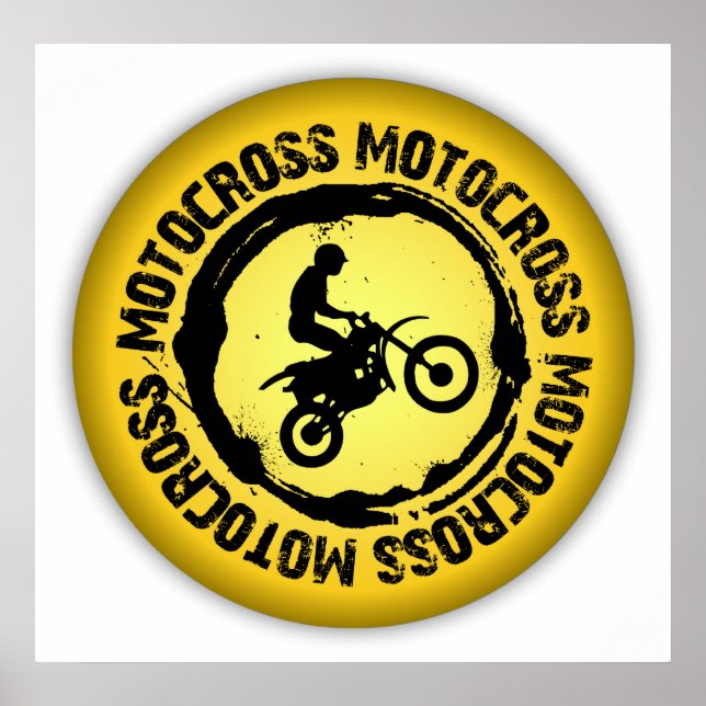 Poster Joli sceau Motocross 1 (Devant)
