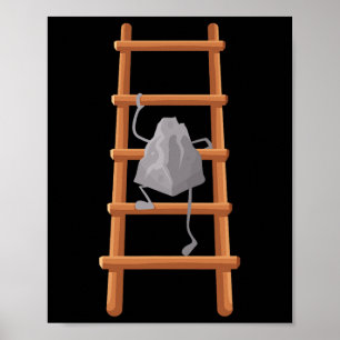 Poster Jolie art d'escalade pour hommes femmes Bouldering