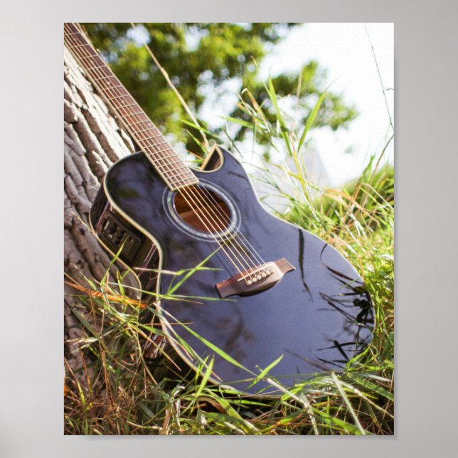 Poster Jolie basse guitare (Devant)