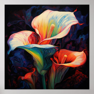 Poster Jolie calla en acrylique