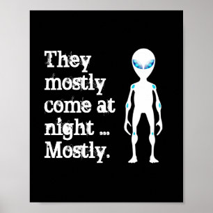 Poster Jolie citation alien blanche noire
