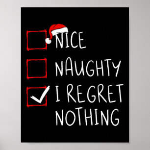 Poster Jolie Coquin Je Ne Regrette Rien Liste De Noël Pèr