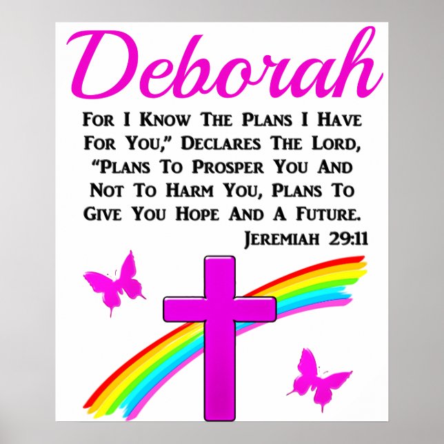 POSTER JOLIE COURSE ET TRAVERSE JEREMIAH 29:11 PERSONNALI (Devant)