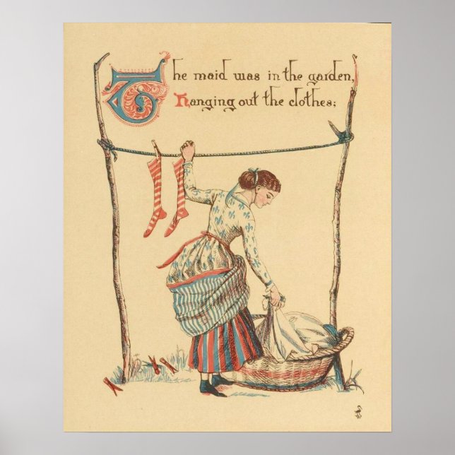 Poster Jolie Dame Vintage (Devant)