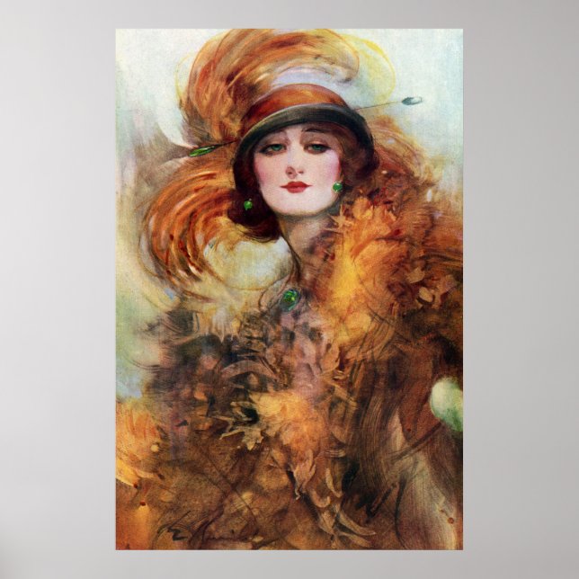 Poster Jolie femme 1920 (Devant)