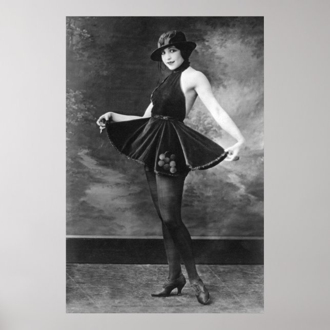Poster Jolie fille dansante, années 1910 (Devant)