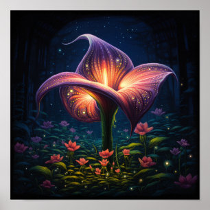 Poster Jolie Fleur d'Arum-- Fleuriste Lys