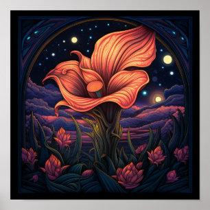Poster Jolie fleur de lys calla pour amateur de nature ly