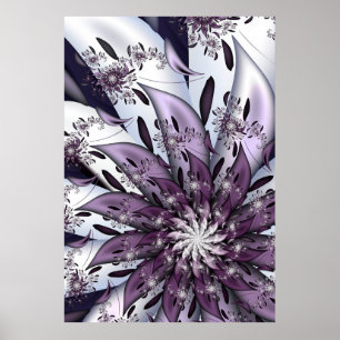 Poster Jolie fleur violette
