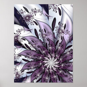 Poster Jolie fleur violette