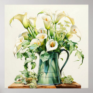 Poster Jolie floraison Calla Lily Fleurs