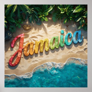 Poster jolie jamaïque