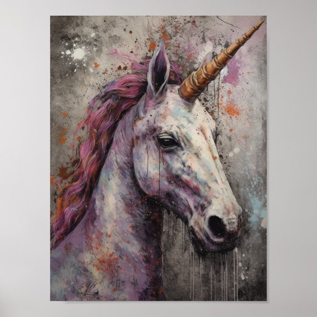 Poster Jolie licorne (Devant)