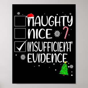 Poster Jolie Mauvais Preuve Insuffisante Noël Famille