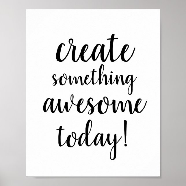 Poster Jolie phrase de motivation typographique (Devant)