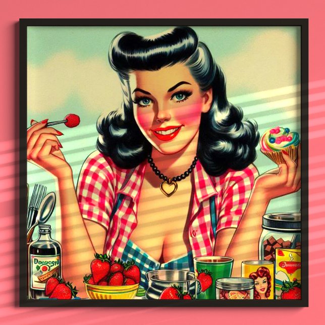 Poster Jolie pinup de bonbons (Créateur téléchargé)
